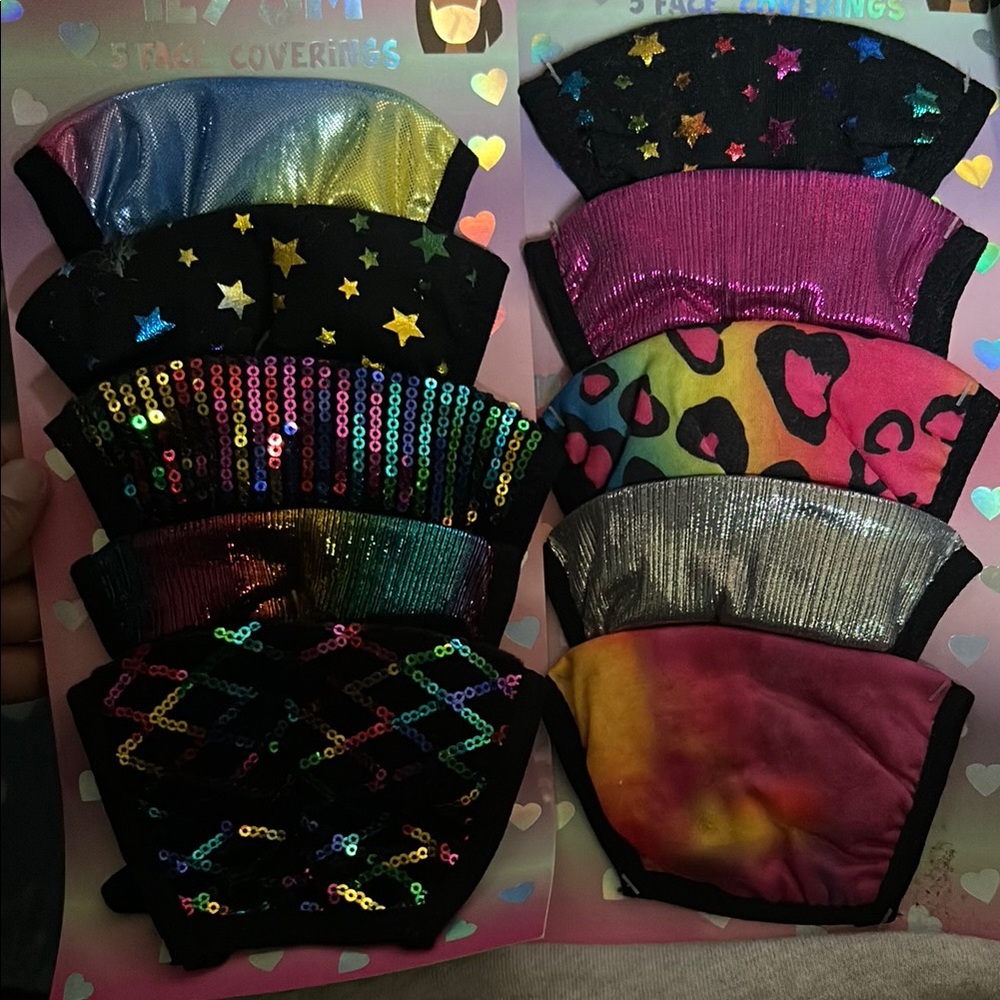 Colorful Kids Face Mask Set